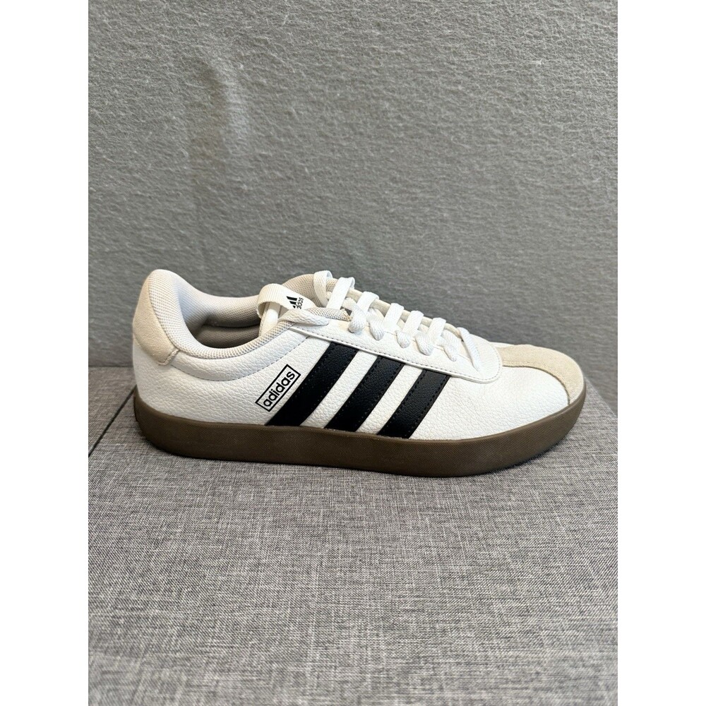 Women’s Size 7.5 - adidas VL Court 3.0 White Black Gum *Run Big Size Down* - Picture 5 of 9